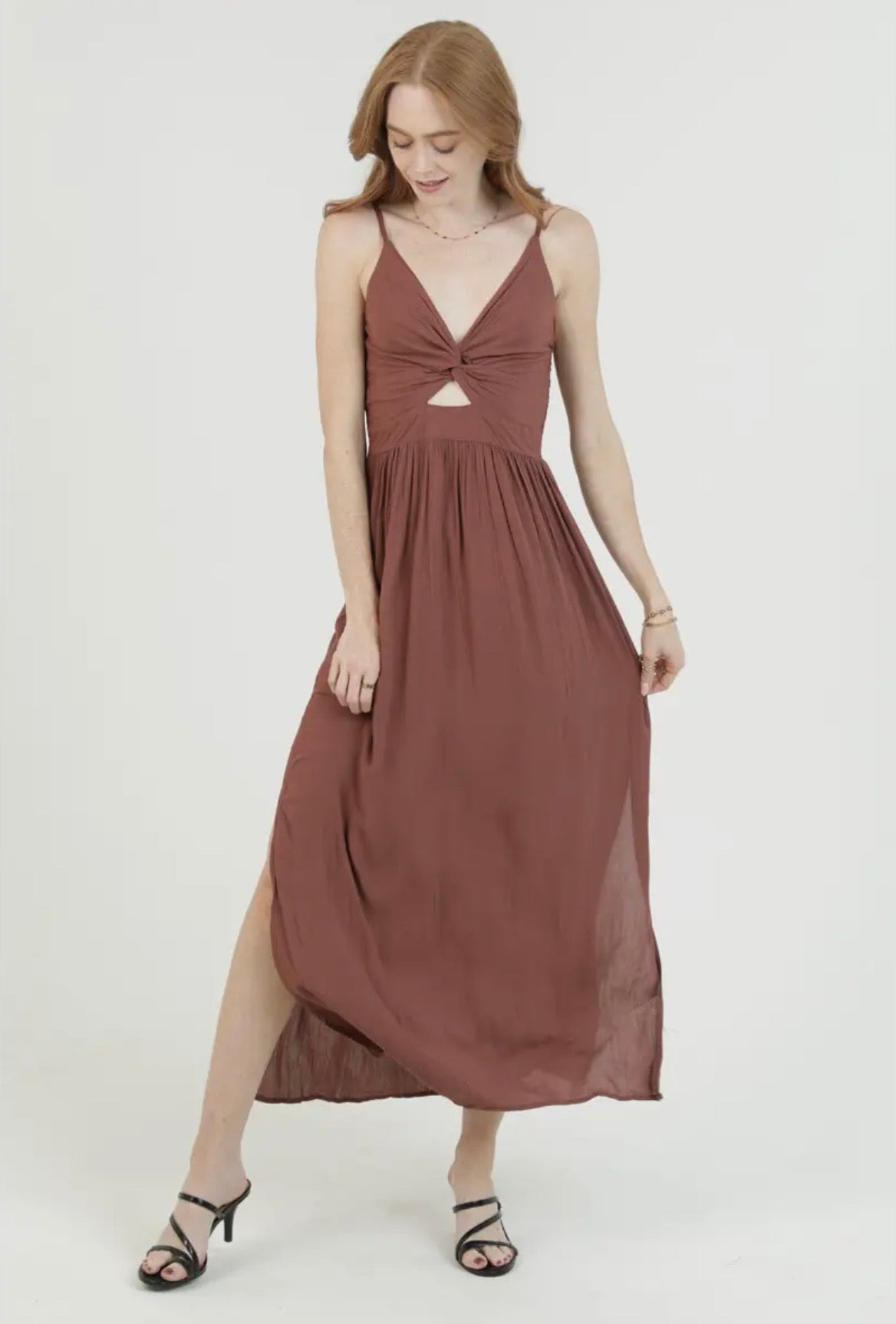 Front Side Slits Maxi