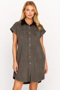 Mini Shirt Dress Two Tone