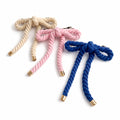Nautical And Preppy Rope Bow Hair Barrette