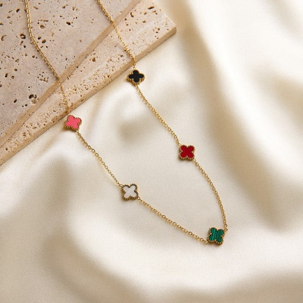 Stainless Steel Tarnish Free Clover Necklace