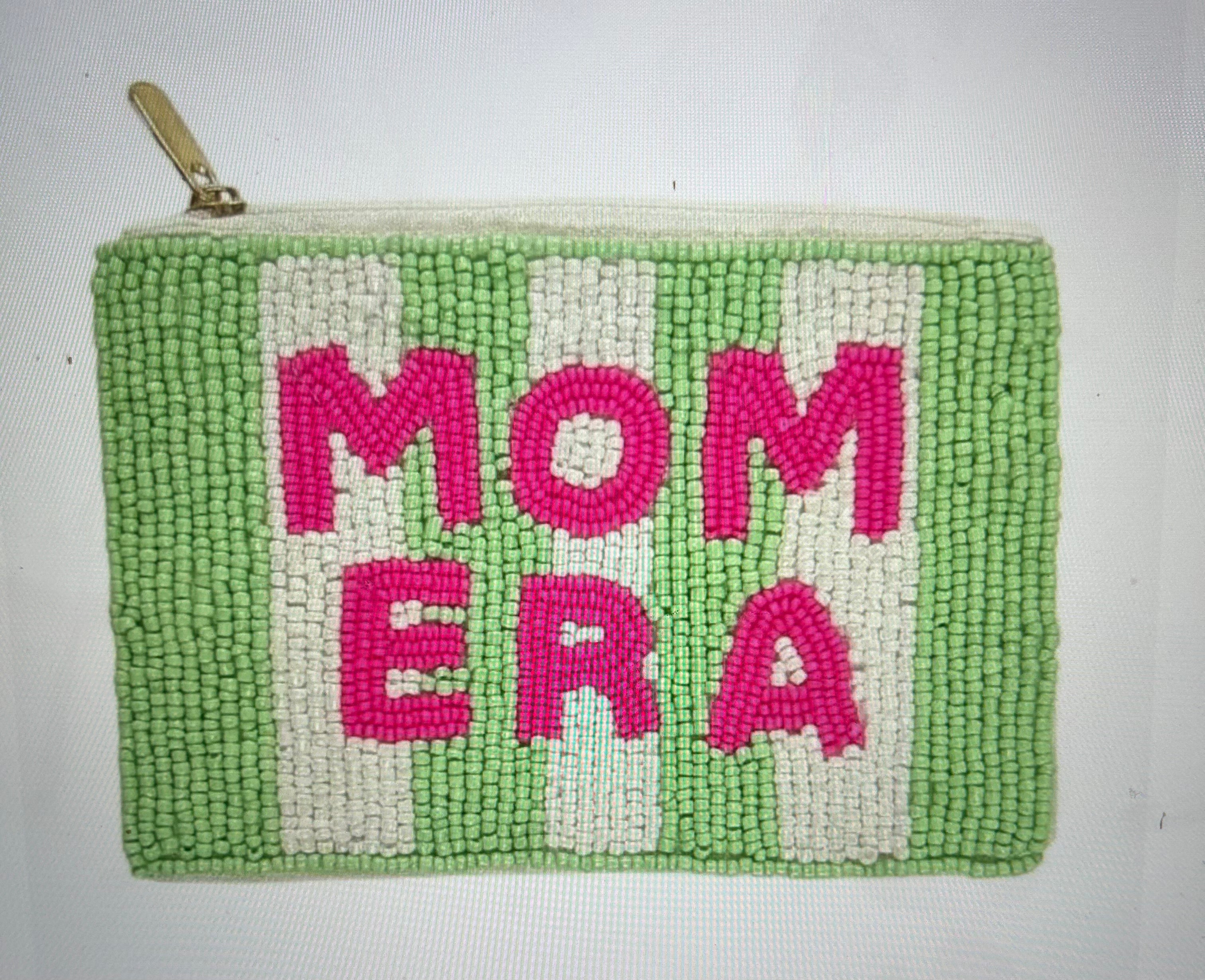 Mom Era Beaded Coin Purse