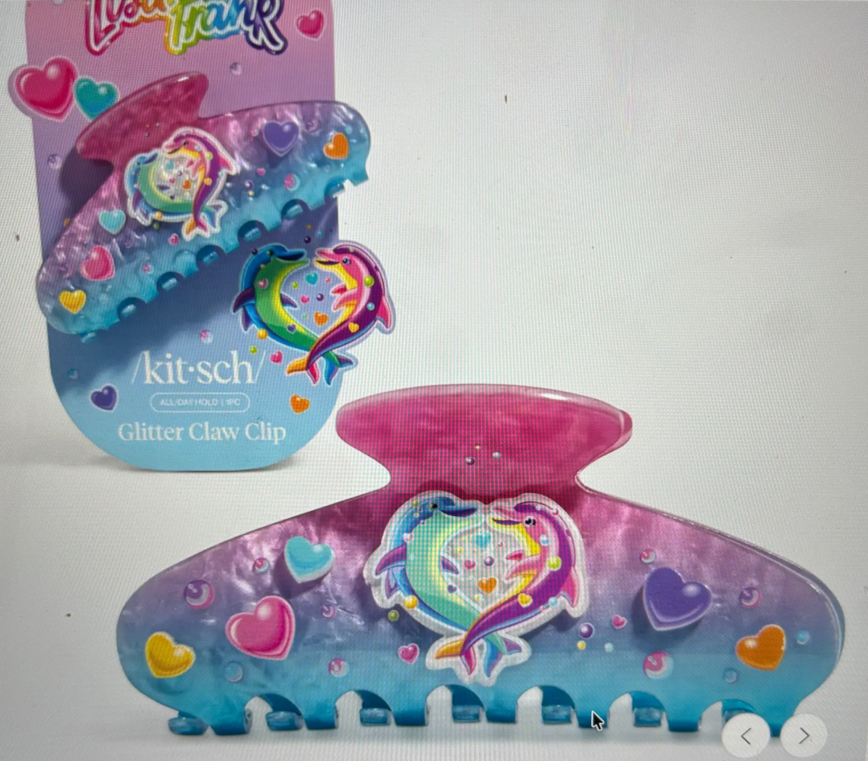 Lisa Frank Glitter Claw Clip