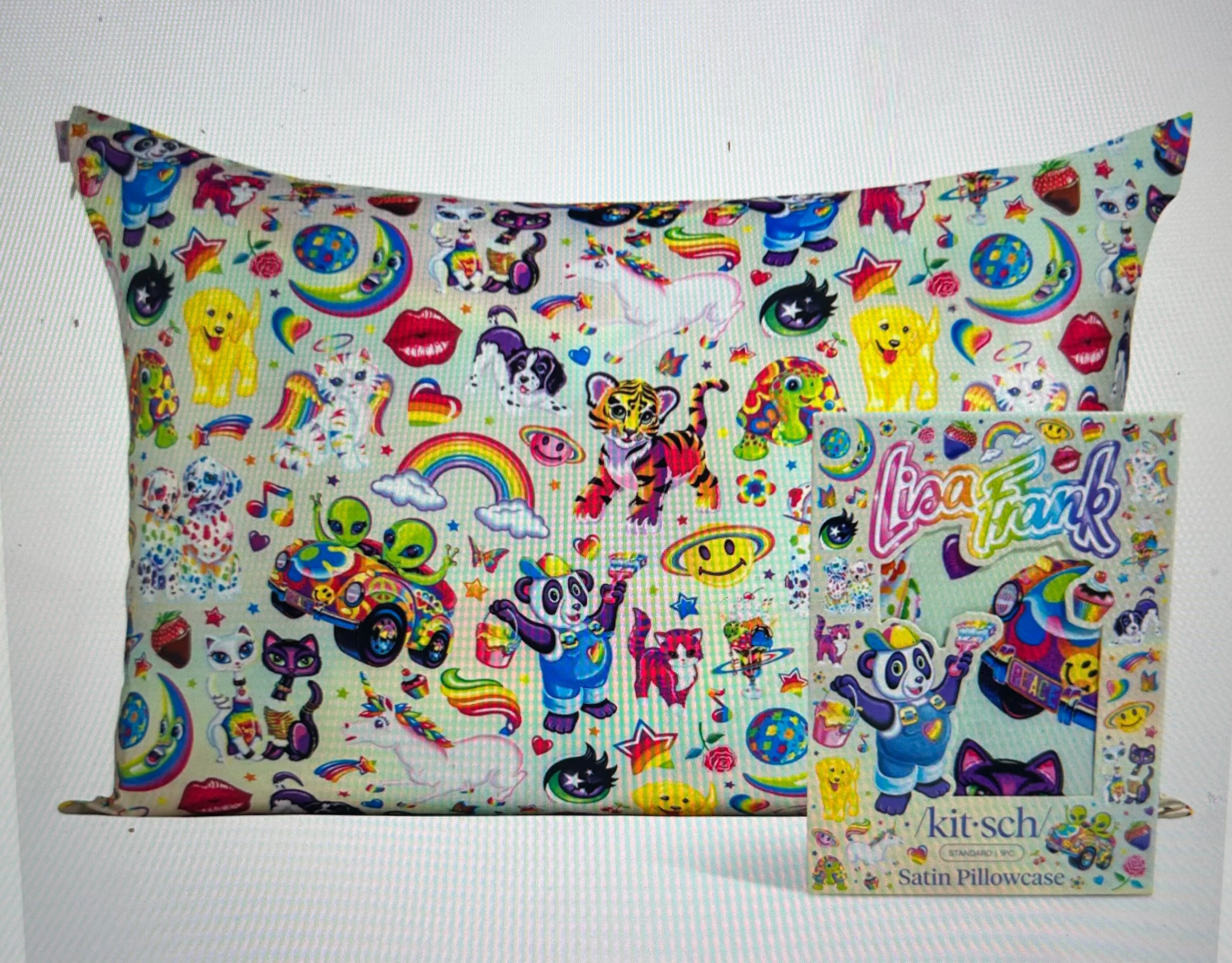 Lisa Frank x Kitsch Satin Pillowcase