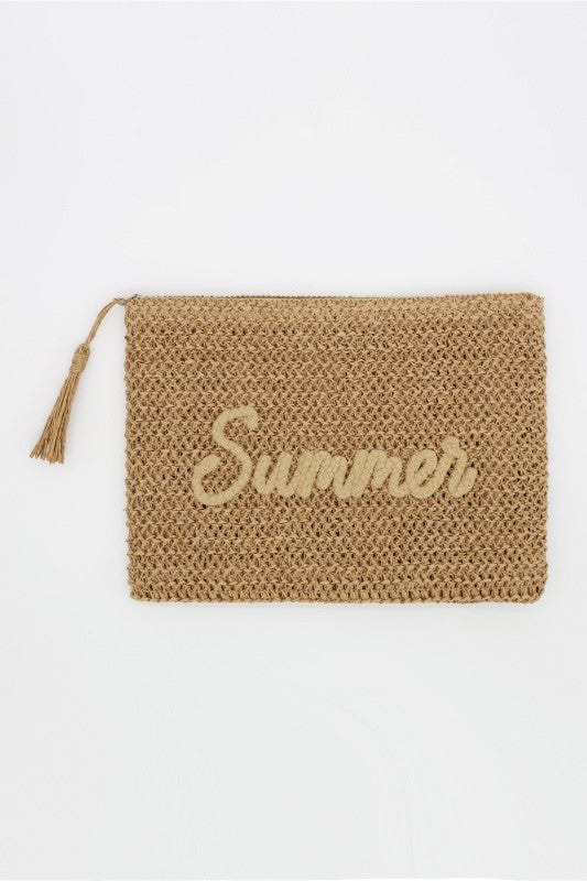 Straw Summer Pouch