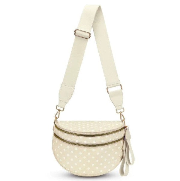 Polka Dot Nylon Sling/crossbody Bag