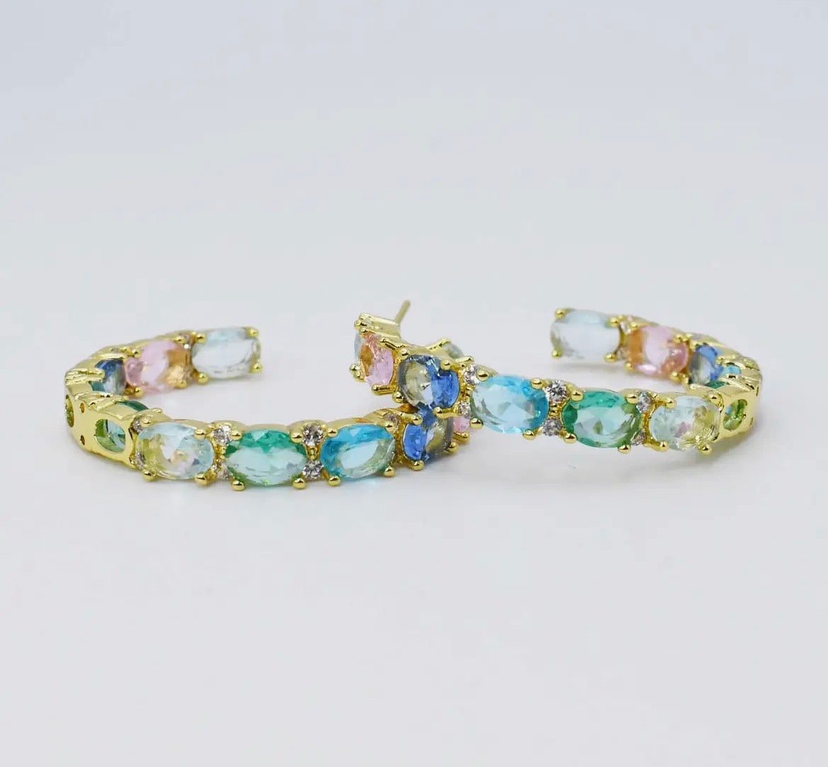 Pastel Dreams Hoop Earrings