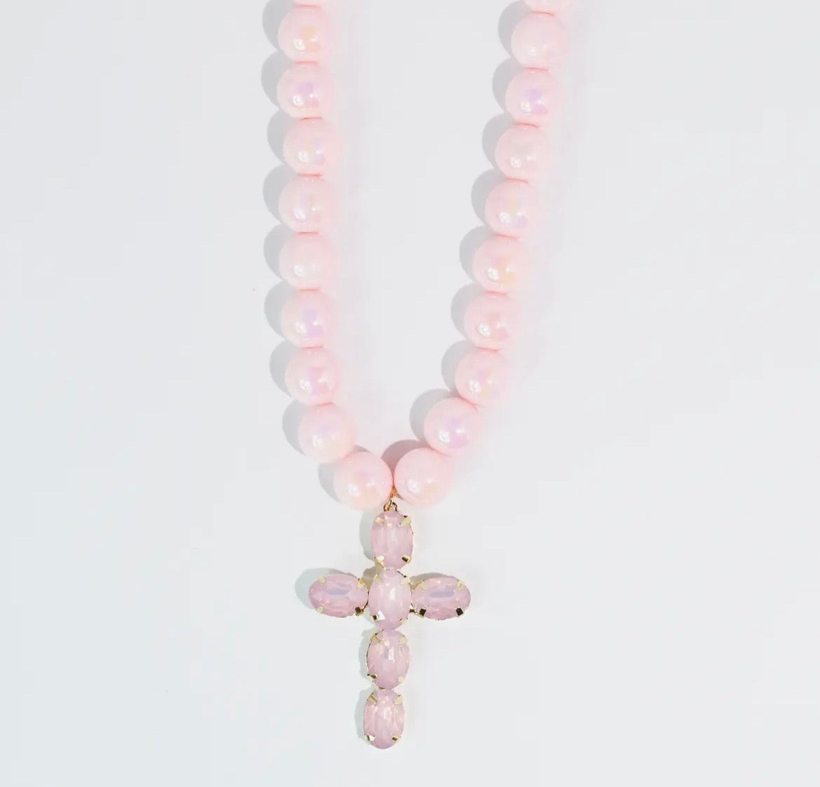 Pink Grace Cross Necklace