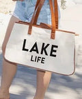 Lake Life Canvas Duffel