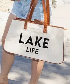 Lake Life Canvas Duffel