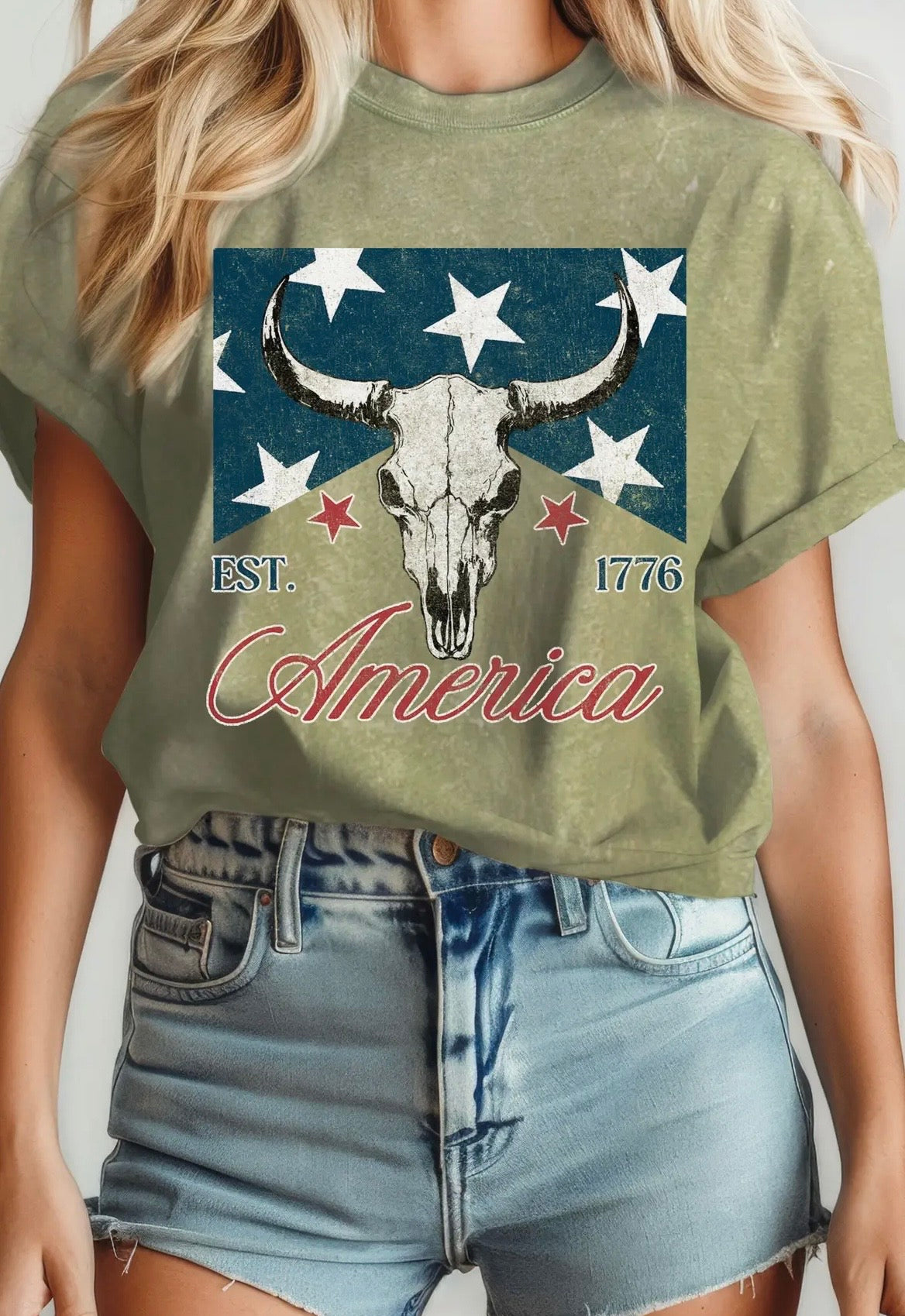 American Flag Mineral Graphic T-Shirt