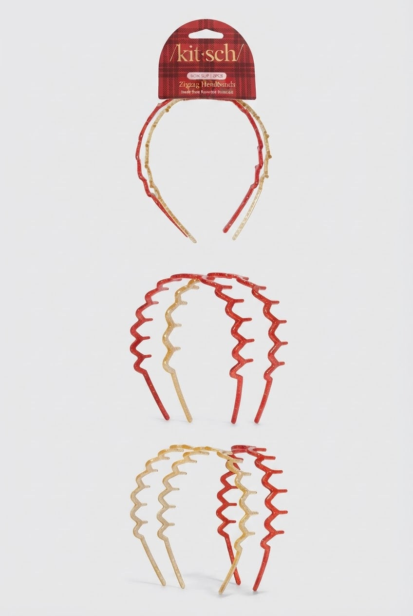Holiday ZigZag Headband Set