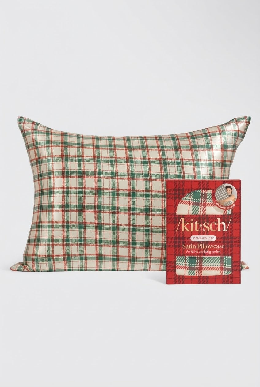 Silk Santa Pillow Case