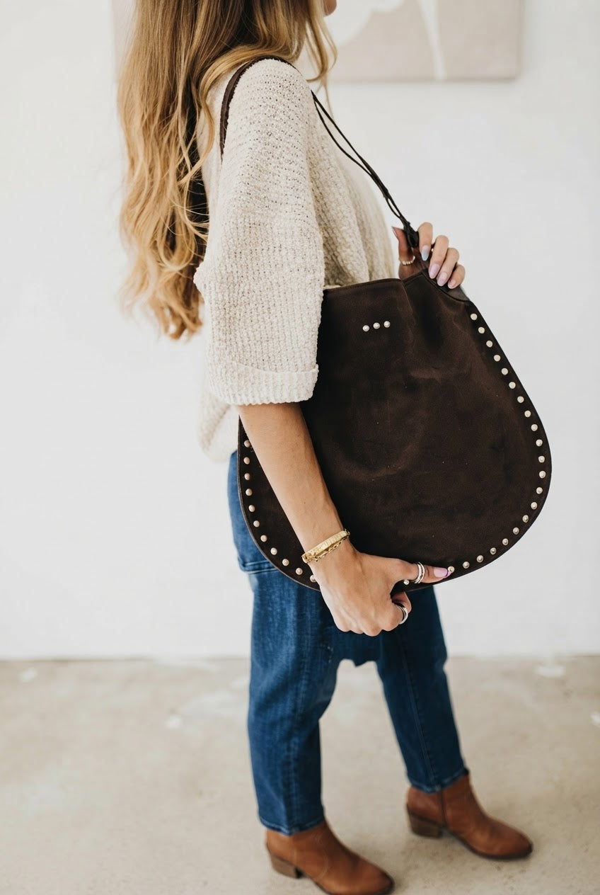 Dani Suede Hobo Bag