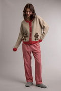 Christmas Gingerbread Graphic Cardigan