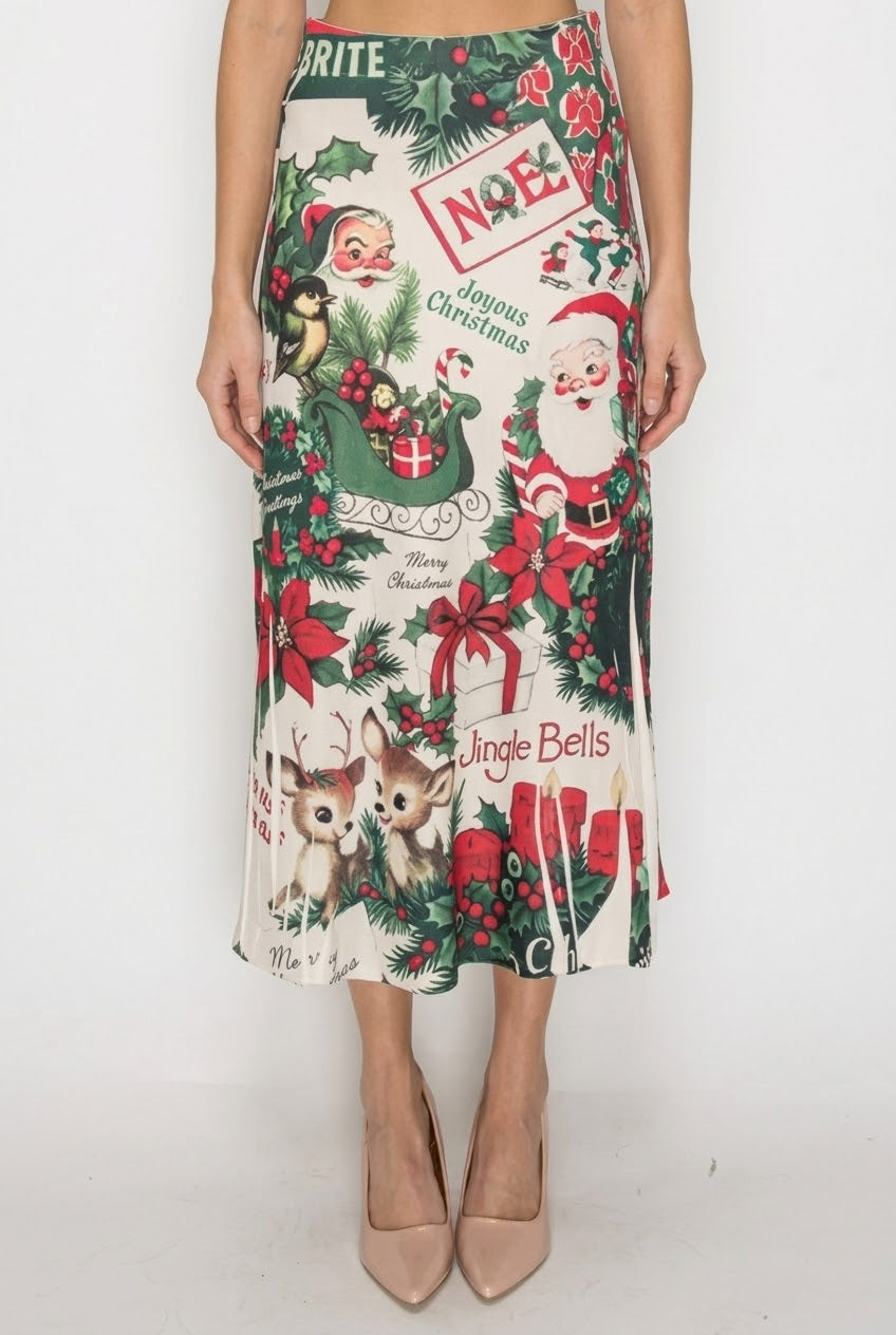 Santa Silk/Lace Skirt