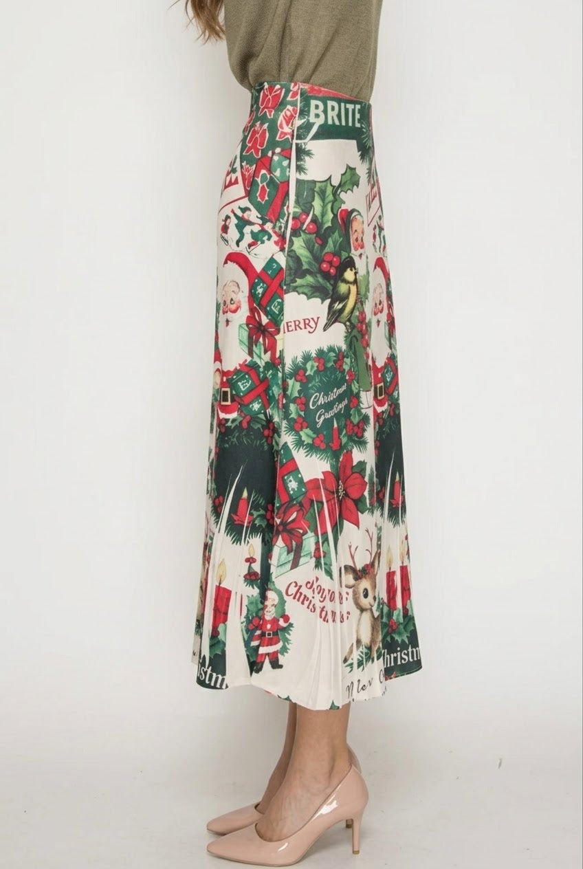 Santa Silk/Lace Skirt