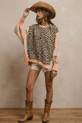 Leopard & Striped Top