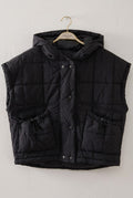 Quilted Hooded Puffer Vest