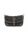 Chic Jacquard Denim Shoulder Bag