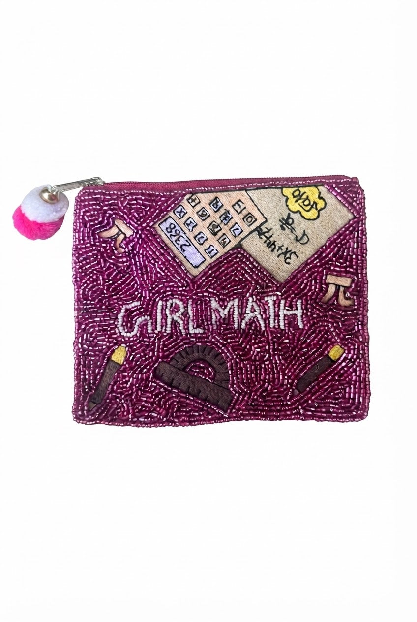 Girl Math Coin Purse
