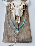 Western Turquoise Stone Necklace